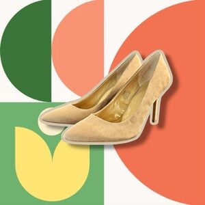 NWOT G.I.L.I. ‘Novelty Jill’ Pointed-Toe Pumps in “Mink Microsuede” Size 11